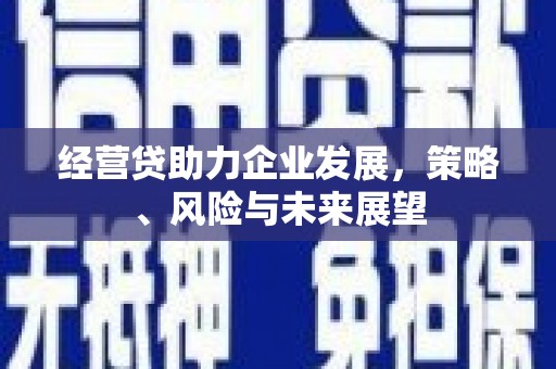 浦江经营贷助力企业发展，策略、风险与未来展望