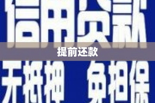 浦江提前还款