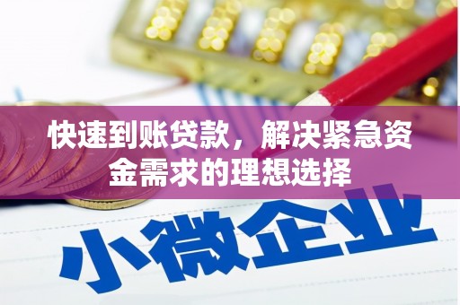 浦江快速到账贷款，解决紧急资金需求的理想选择