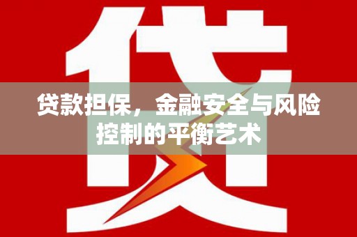 浦江贷款担保，金融安全与风险控制的平衡艺术