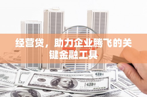 浦江经营贷，助力企业腾飞的关键金融工具