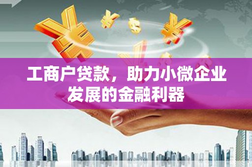 浦江工商户贷款，助力小微企业发展的金融利器