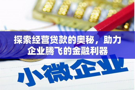 浦江探索经营贷款的奥秘，助力企业腾飞的金融利器