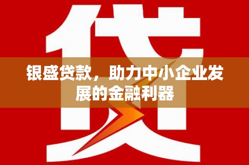 浦江银盛贷款，助力中小企业发展的金融利器