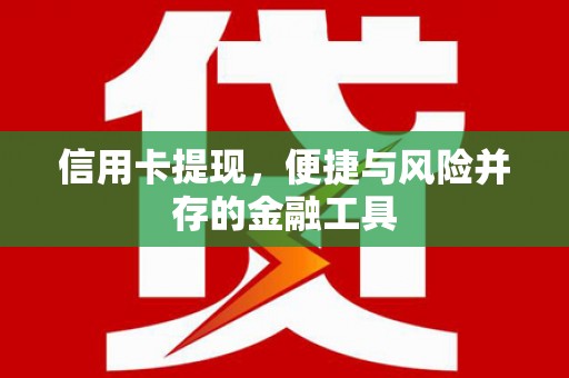 浦江信用卡提现，便捷与风险并存的金融工具