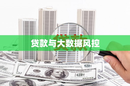 浦江贷款与大数据风控