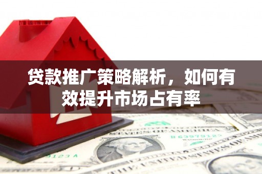 浦江贷款推广策略解析，如何有效提升市场占有率