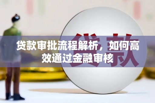 浦江贷款审批流程解析，如何高效通过金融审核