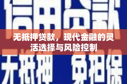 浦江无抵押贷款，现代金融的灵活选择与风险控制
