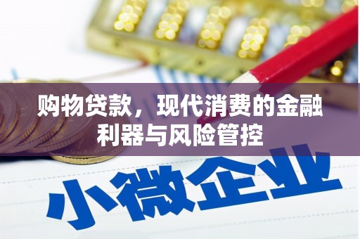 浦江购物贷款，现代消费的金融利器与风险管控