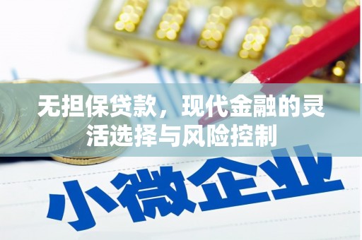 浦江无担保贷款，现代金融的灵活选择与风险控制