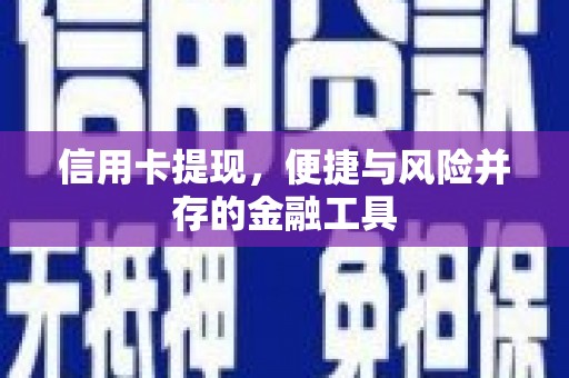 浦江信用卡提现，便捷与风险并存的金融工具
