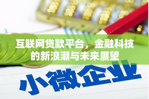 浦江互联网贷款平台，金融科技的新浪潮与未来展望