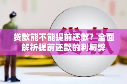 浦江贷款能不能提前还款？全面解析提前还款的利与弊