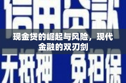 浦江现金贷的崛起与风险，现代金融的双刃剑