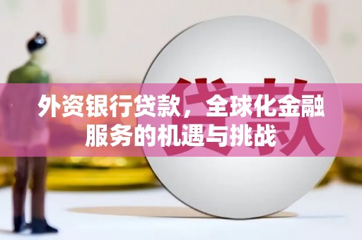 浦江外资银行贷款，全球化金融服务的机遇与挑战