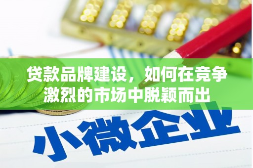 浦江贷款品牌建设，如何在竞争激烈的市场中脱颖而出