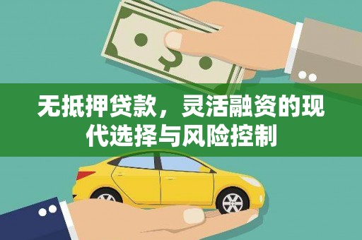 浦江无抵押贷款，灵活融资的现代选择与风险控制