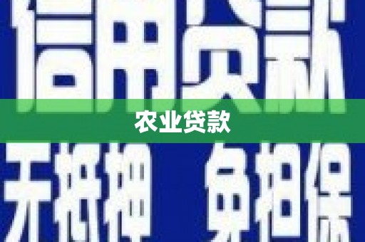 浦江农业贷款