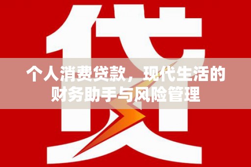 浦江个人消费贷款，现代生活的财务助手与风险管理