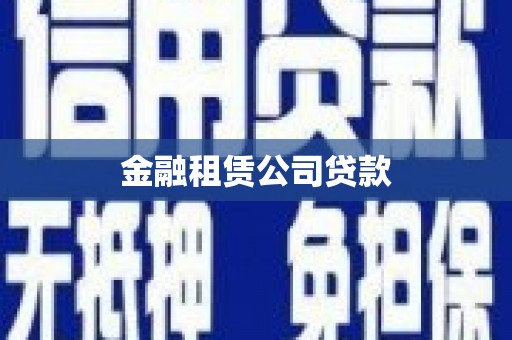 浦江金融租赁公司贷款