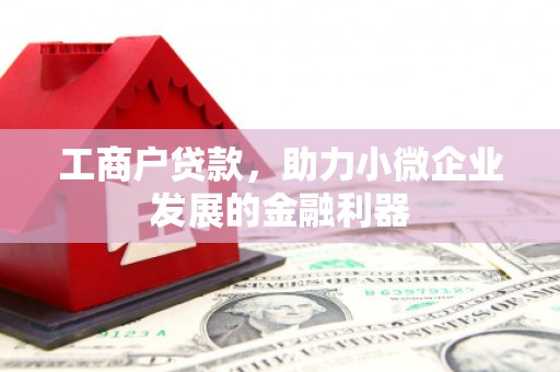 浦江工商户贷款，助力小微企业发展的金融利器