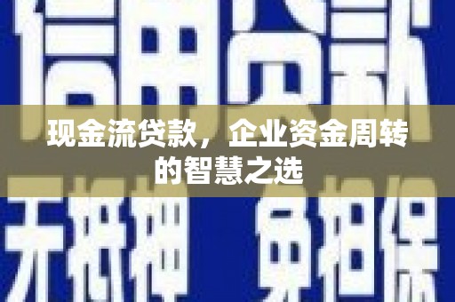 浦江现金流贷款，企业资金周转的智慧之选