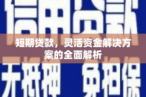 浦江短期贷款，灵活资金解决方案的全面解析