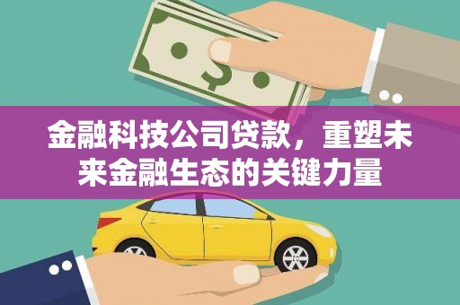 浦江金融科技公司贷款，重塑未来金融生态的关键力量