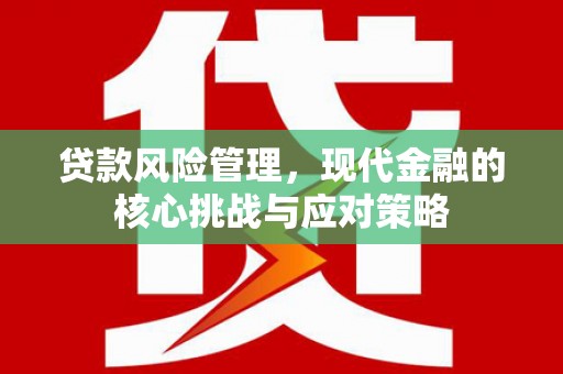 浦江贷款风险管理，现代金融的核心挑战与应对策略