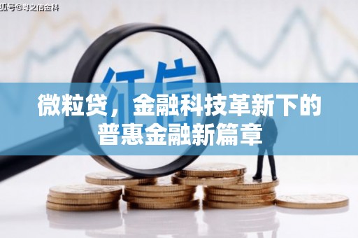 浦江微粒贷，金融科技革新下的普惠金融新篇章