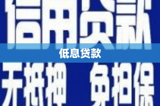 浦江低息贷款