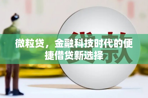 浦江微粒贷，金融科技时代的便捷借贷新选择