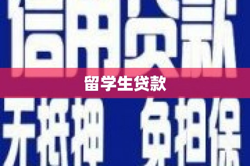 浦江留学生贷款